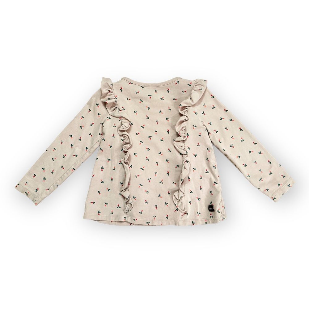 Tea Collection | Long Sleeve Ruffled Top (3T) - Picture 3 of 5